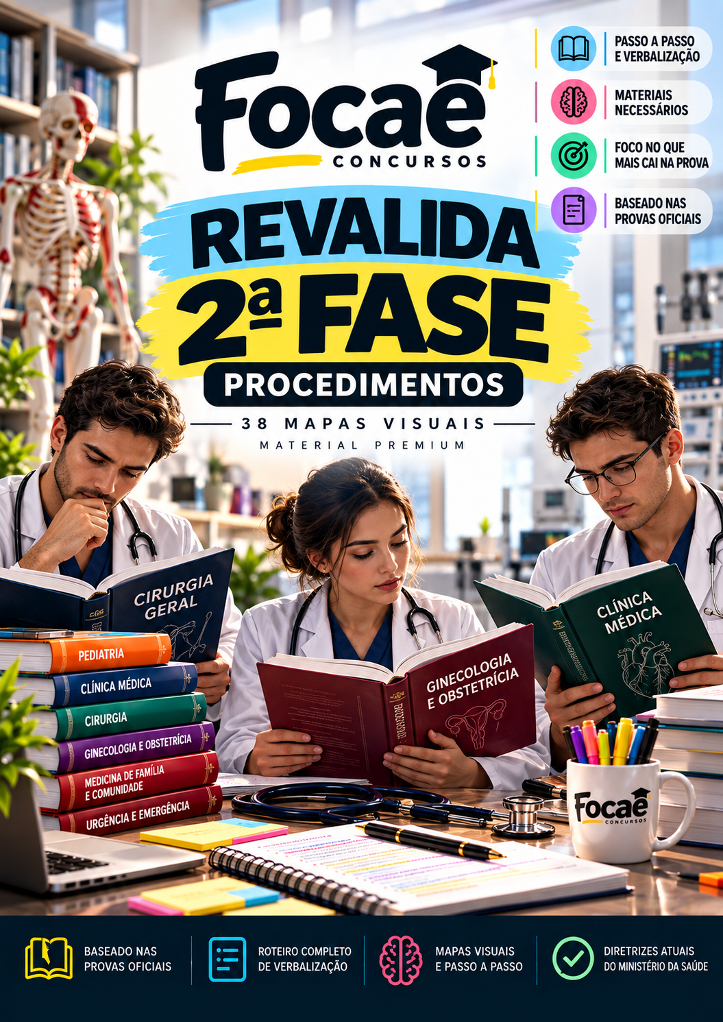 Capa oficial Focaê Concursos Revalida 2ª Fase, Procedimentos